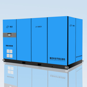 Eentraps schroefluchtcompressor met permanente magneet en variabele frequentie